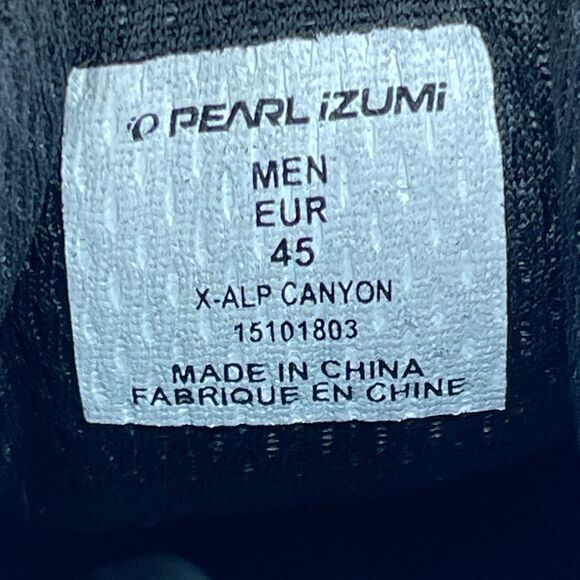 Pearl Izumi X-Alp Canyon Cycling Shoes Mens Size 10.5 / 45 Black Mountain Biking main image 9